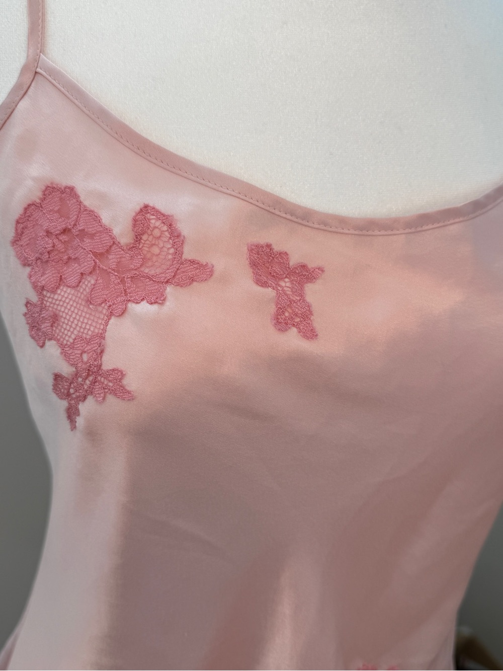 Victoria's Secret Blush Pink Lace-Accent Slip - Picture 4 of 5